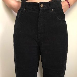 Corduroy Black Straight Leg Pants!!